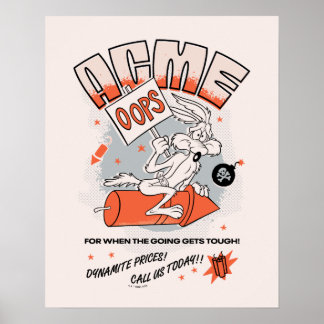 Affiche LOONEY TUNES™ | WILE E. COYOTE™ ACME Dynamite