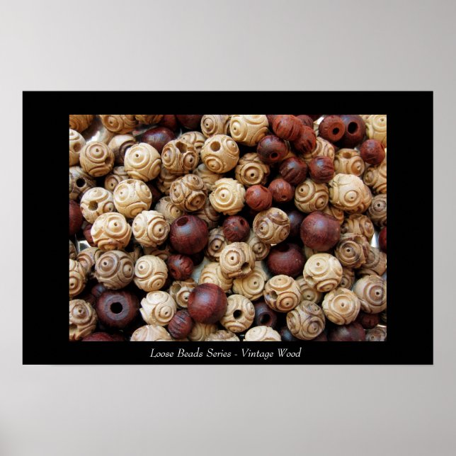 Affiche Loose Beads Series - Bois Vintage (Devant)