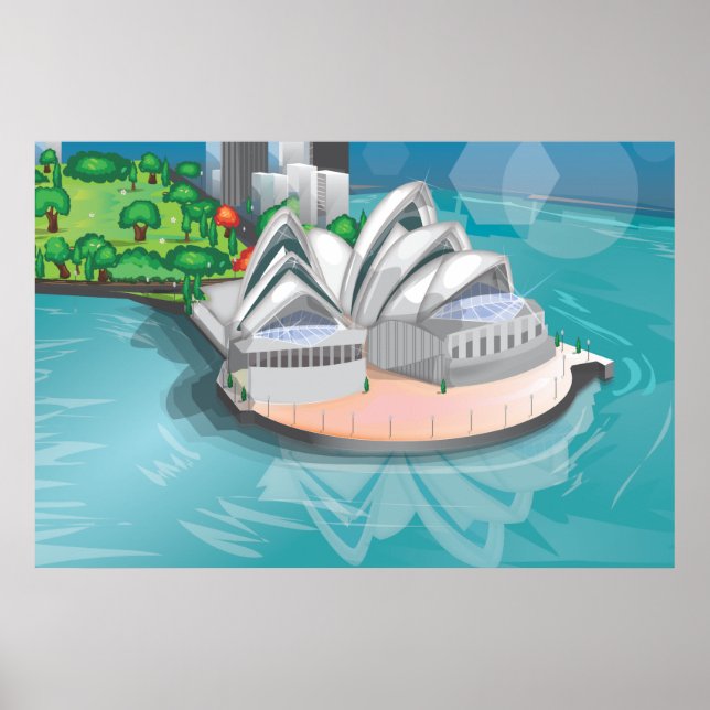 Affiche L'Opéra de Sydney (Devant)