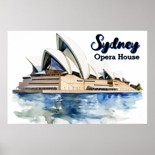 Affiche L'Opéra de Sydney : Élégance emblématique du port