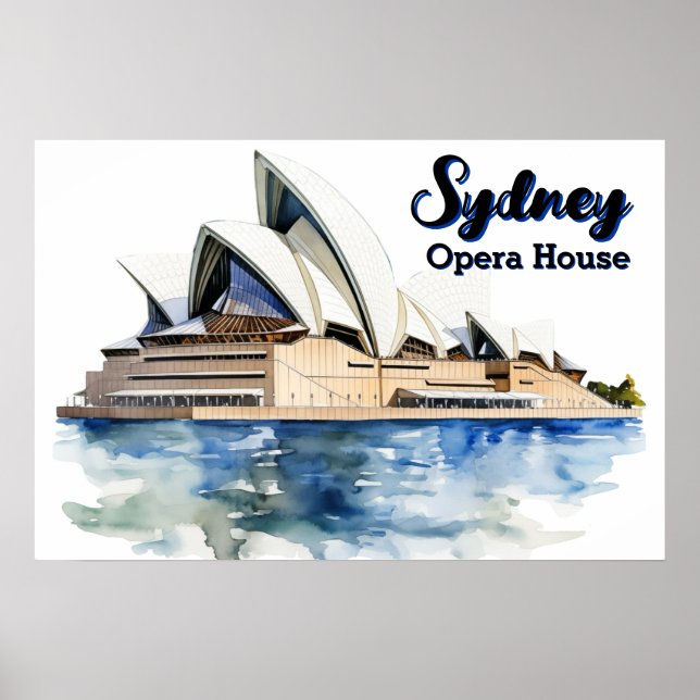 Affiche L'Opéra de Sydney : Élégance emblématique du port (Devant)