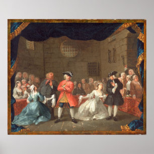 Affiche L'opéra du mendiant William Hogarth Art