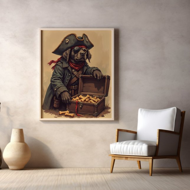 Affiche L'or de Sniffbeard : os, biscuits, bacon (Créateur téléchargé)