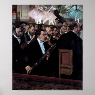 Affiche L'Orchestre à l'Opéra, Edgar Degas