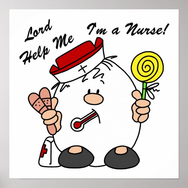 Affiche Lord Aidez-moi Je suis infirmière (Devant)