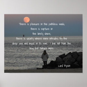 Affiche Lord Byron - Citation - Art Print