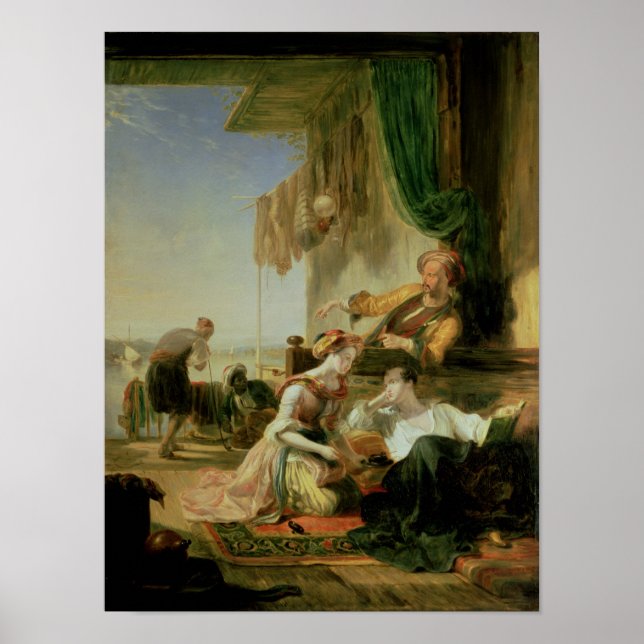 Affiche Lord Byron se retrouvant dans la maison (Devant)