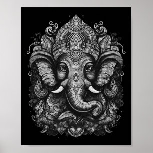 Affiche Lord Ganesh, Hindouisme, Bouddhisme, Dieu Éléphant