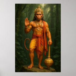 Affiche Lord Hanuman   Le puissant dévot et protecteur