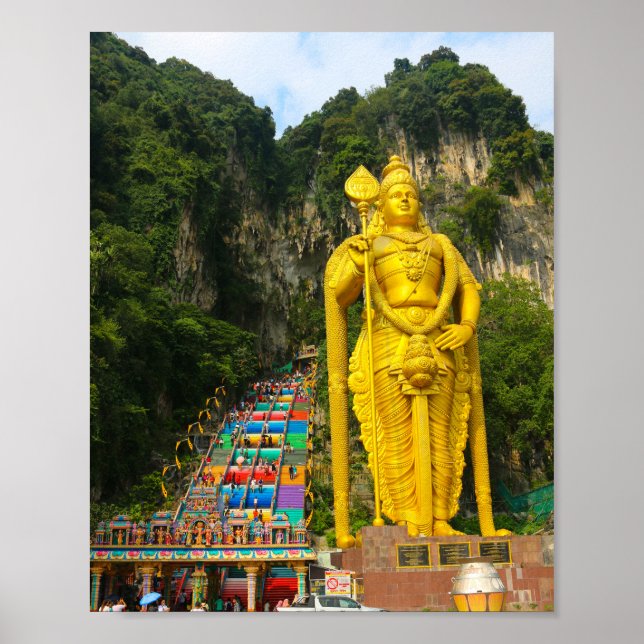 Affiche Lord Murugan & escaliers à Batu Caves 2 (Devant)