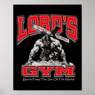 Affiche Lords Gym Bench Presse Le Péché Du Monde