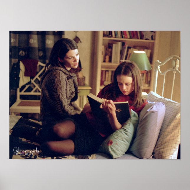 Affiche Lorelai et Rory assis dans la chambre (Devant)