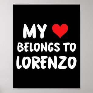 Affiche Lorenzo - Mon cœur appartient à Lorenzo - Amour
