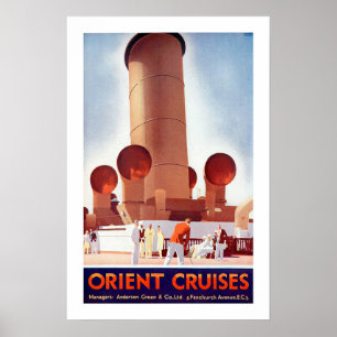 Affiche L'Orient croise grand entonnoir