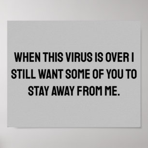 Affiche Lorsque ce virus est plus de 2020 humour