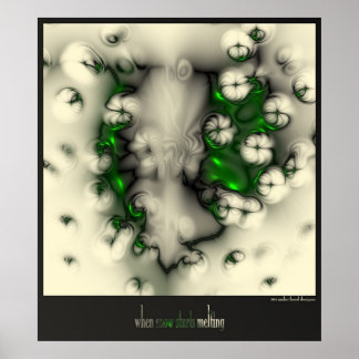 Affiche lorsque la neige commence à fondre