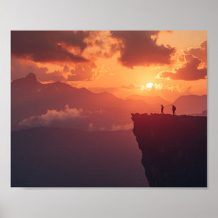 Affiche Lorsque les montagnes s'embrasent