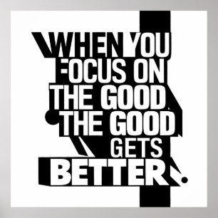 Affiche Lorsque vous vous focalisez