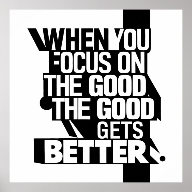 Affiche Lorsque vous vous focalisez (Devant)