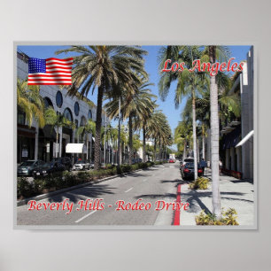 Affiche Los Angeles - Beverly Hills - Rodeo Drive - États-