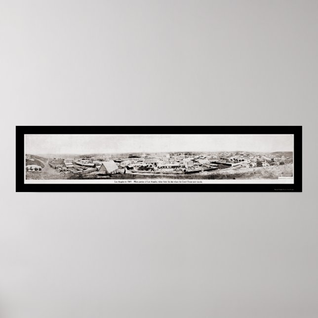 Affiche Los Angeles, CA Photo 1869 (Devant)