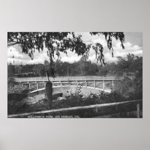 Affiche Los Angeles, CA Vue de Hollenbeck Park