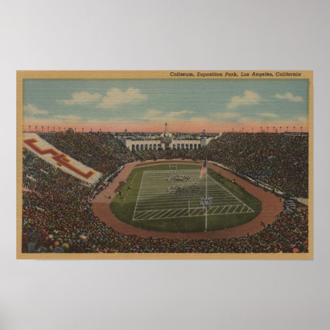 Affiche Los Angeles, CAColiseum à Exposition Park (Devant)