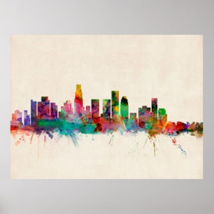 Affiche Los Angeles California City Skyline