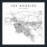 Affiche Los Angeles California Minimal Modern Street Map<br><div class="desc">Los Angeles California Minimal Modern Street Map</div>