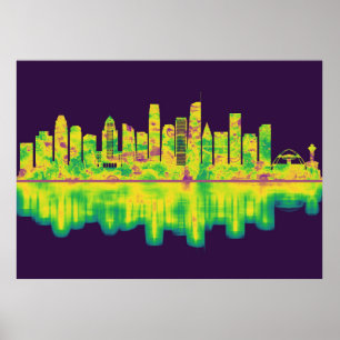 Affiche Los Angeles California Skyline