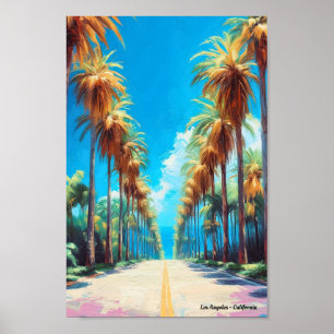 Affiche Los Angeles California USA Vintage voyage