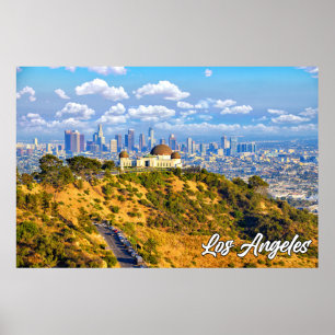 Affiche Los Angeles, Californie, États-Unis