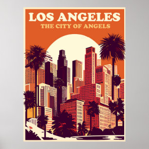 Affiche Los Angeles en Orange, Voyage
