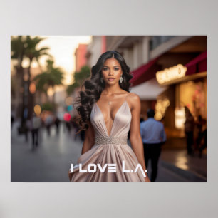 AFFICHE LOS ANGELES - J'AIME LA