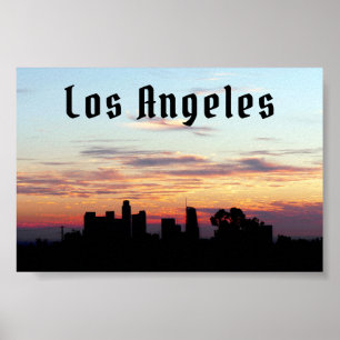 Affiche Los Angeles - personnalisable