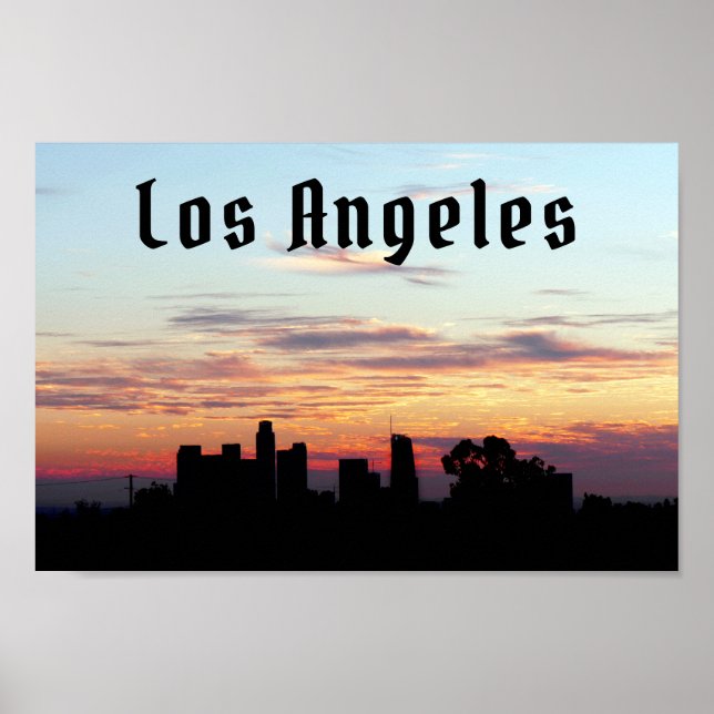 Affiche Los Angeles - personnalisable (Devant)