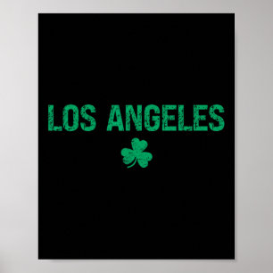 Affiche Los Angeles Shamrock irlandais St Patrick's Day 1 