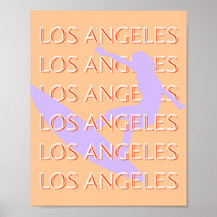 Affiche Los Angeles Travel Art, Californie, Travel Art