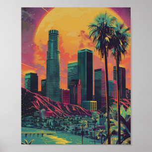 Affiche Los Angeles Vintage