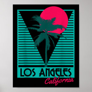 Affiche Los Angeles Vintage Retro La California Beach Souv