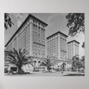 Affiche Los Angeles, vue de CA d'hôtel de Biltmore et