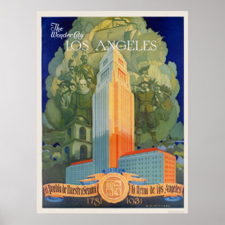 Affiche Los Angeles, Wonder City