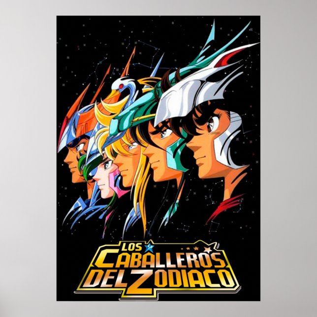 AFFICHE LOS CABALLEROS DEL ZODIACO (Devant)