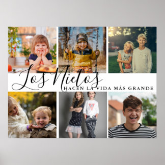 Affiche Los Nietos Hacen La Vida Más Grande Grandma Cadeau