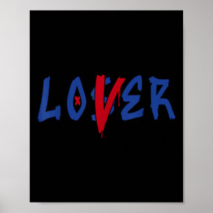 Affiche Loser Lover Drie Bleu Couleur Rare Air Corresponda