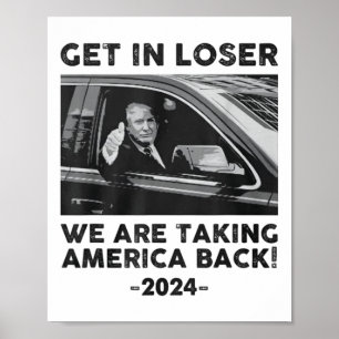 Affiche Loser Nous Parlons De L'Amérique Retour Trump 202