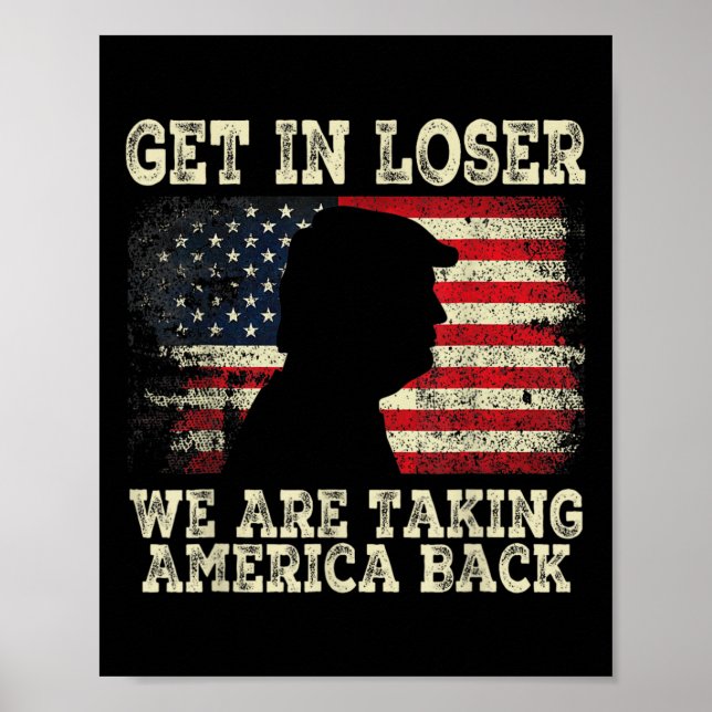 Affiche Loser, nous reprenons l'Amérique en 2024 (Devant)