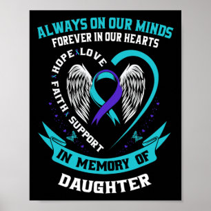 Affiche Loss Of Daughter Suicide Awareness Prevention Wing