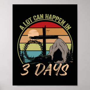 Affiche Lot Peut Se Produire En 3 Jours Reto Vintage Chris