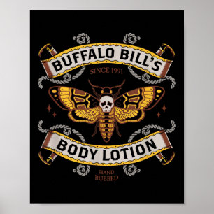 Affiche Lotion corporelle Goth - Mort Tête de la Mousse - 